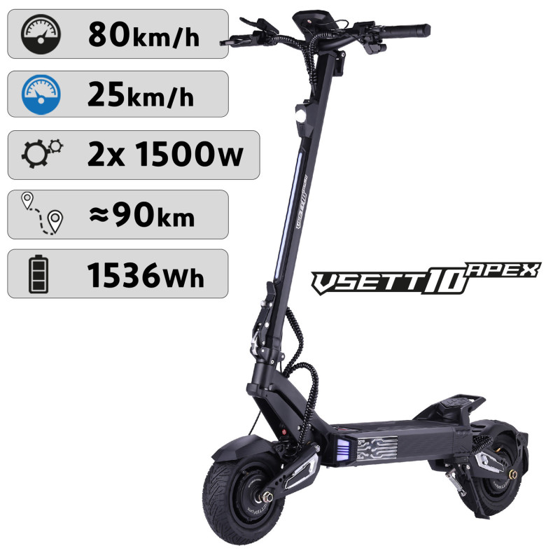 Patinete electrico Vsett Apex 10 - 60 V / 25,6 Ah